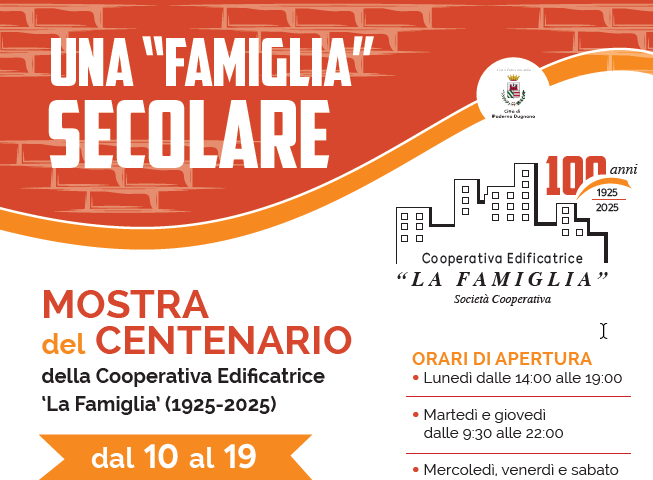 L'iniziativa a cura della Cooperativa Edificatrice La Famiglia e con il patrocinio della Città di Paderno Dugnano.