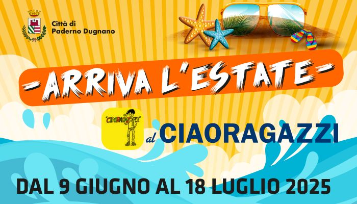 Giovedì 22 maggio alle 18.30 incontro di presentazione ai genitori di Arriva l'estate al Centro di Aggregazione Giovanile. 
