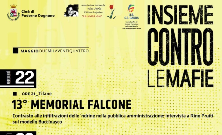 Il programma di iniziative sul tema della legalità che l'Amministrazione propone nelle date significative per la memoria e l’impegno contro ogni forma di criminalità.