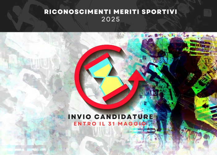 Aperte le candidature per il riconoscimento dei Meriti Sportivi.
